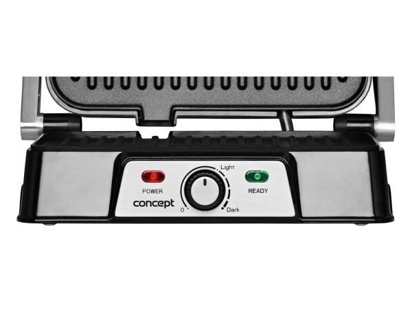 Concept GE2005, Sort, Rustfrit stål, Bordplade, Dreje, Rist + bageplade, 278 x 170 mm, 220 - 240 V