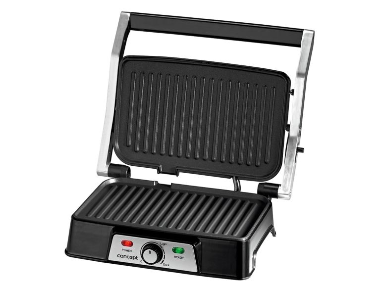 Concept GE2005, Sort, Rustfrit stål, Bordplade, Dreje, Rist + bageplade, 278 x 170 mm, 220 - 240 V