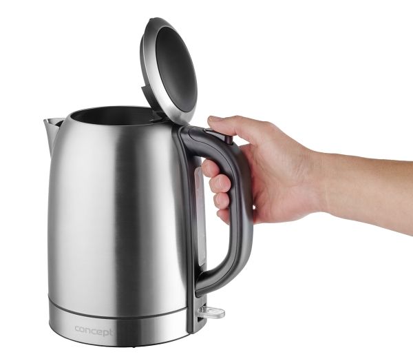 Concept RK3240, 1,7 L, 2200 W, Rustfrit stål, Rustfrit stål, Vandmåler, Ledningsfri billede 2