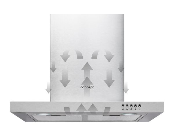 Concept opk2760ss, 550 m³/t, Recirkulerende, E, B, C, 62 dB billede 2