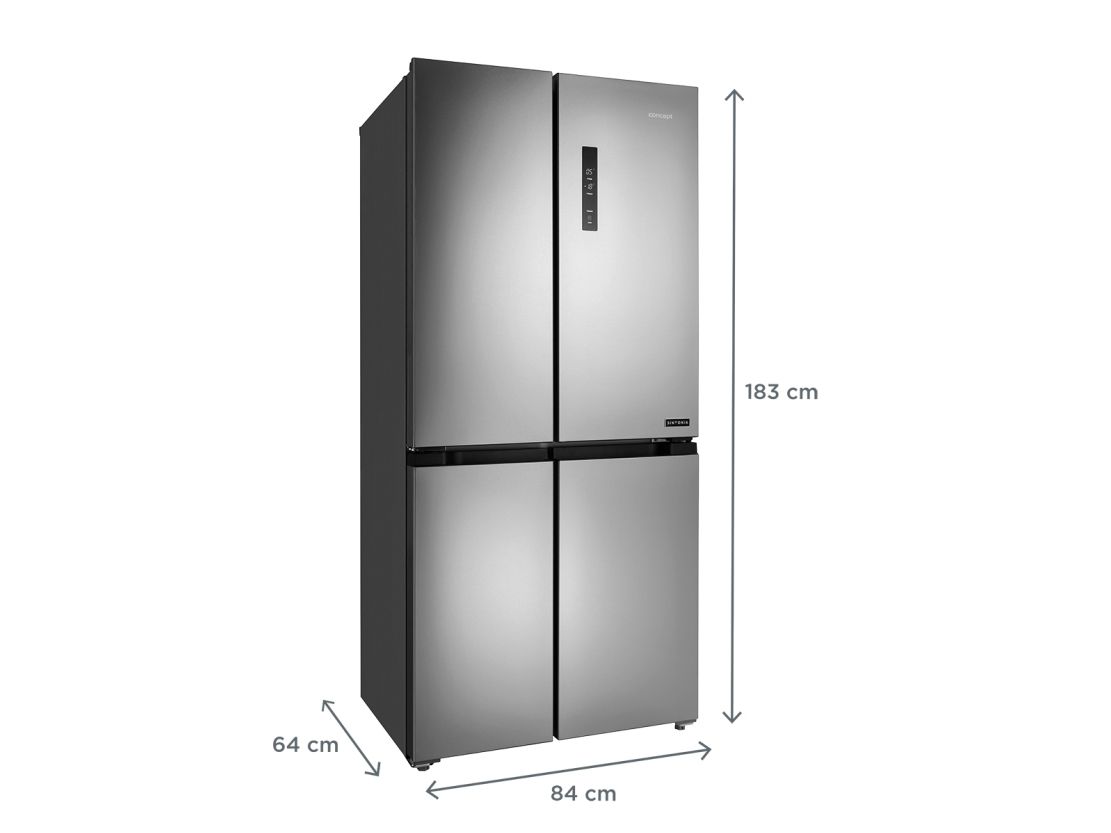 Concept LA8383SS, Fritstående, Grå, 436 L, SN-T, C, 38 dB