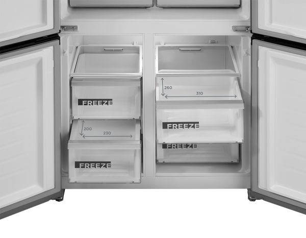 Concept LA8383DS, Fritstående, Grå, 436 L, SN-T, C, 38 dB