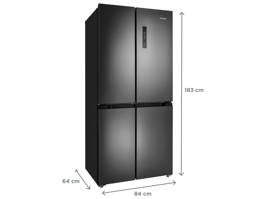 Concept LA8383DS, Fritstående, Grå, 436 L, SN-T, C, 38 dB