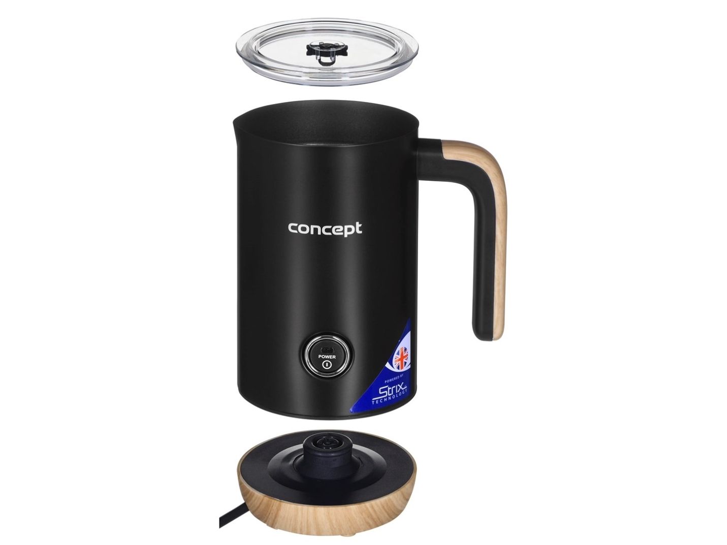 Mælkeskummer Concept Mælkeskummer i rustfrit stål NORDIC sort NM4101