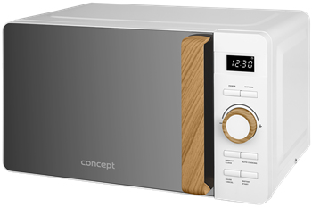 Concept MT4420WH, Bordplade, Solo mikroovn, 20 L, 800 W, Knapper, Dreje, Hvid