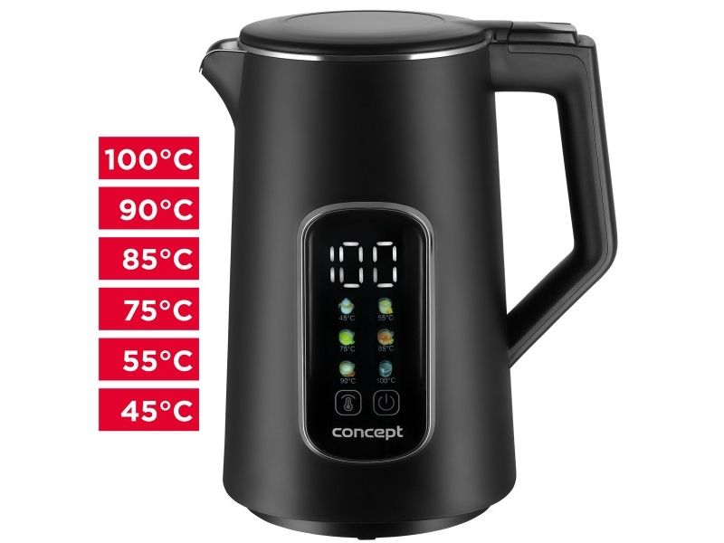 Concept elkedel RK-3385 1,7 l 2200 W sort