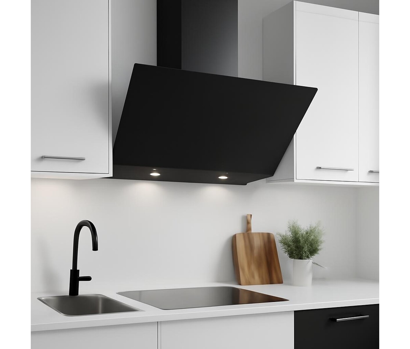 Silverline PE340-90SR Væghængt Emhætte