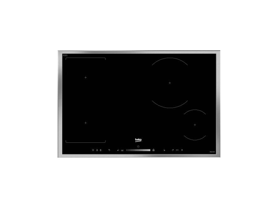 Beko HII 84500 FHTX - Induktions kogeplade - 4 plader - Niche - bredde: 75 cm - dybde: 49 cm - med rustfrit stål-pynt