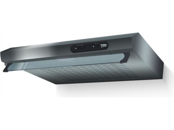 Beko CFB 6310 X - Hætte - standard - bredde: 59.8 cm - dybde: 47 cm - udsugning & recirculation - rustfrit stål