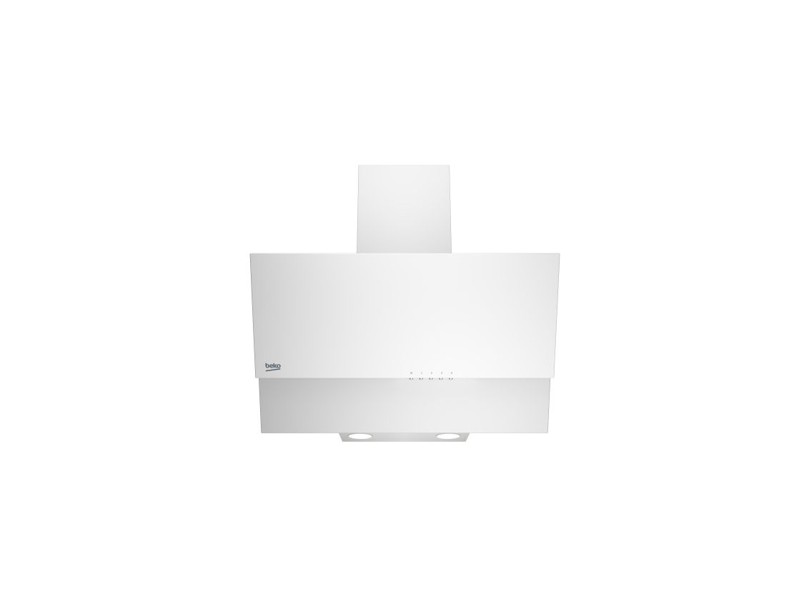 Beko HCA62320WH - Hætte - skorsten vinklet - bredde: 59.6 cm - dybde: 38.6 cm - udsugning & recirculation - hvid