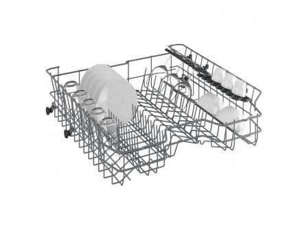 Beko DIN35320, Fuldt indbygget, Fuld størrelse (60 cm), LED, Kold, Varm, Kurv, Rustfrit stål