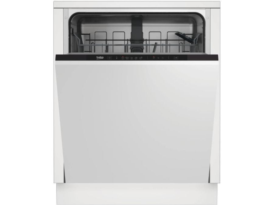 Beko DIN35320, Fuldt indbygget, Fuld størrelse (60 cm), LED, Kold, Varm, Kurv, Rustfrit stål