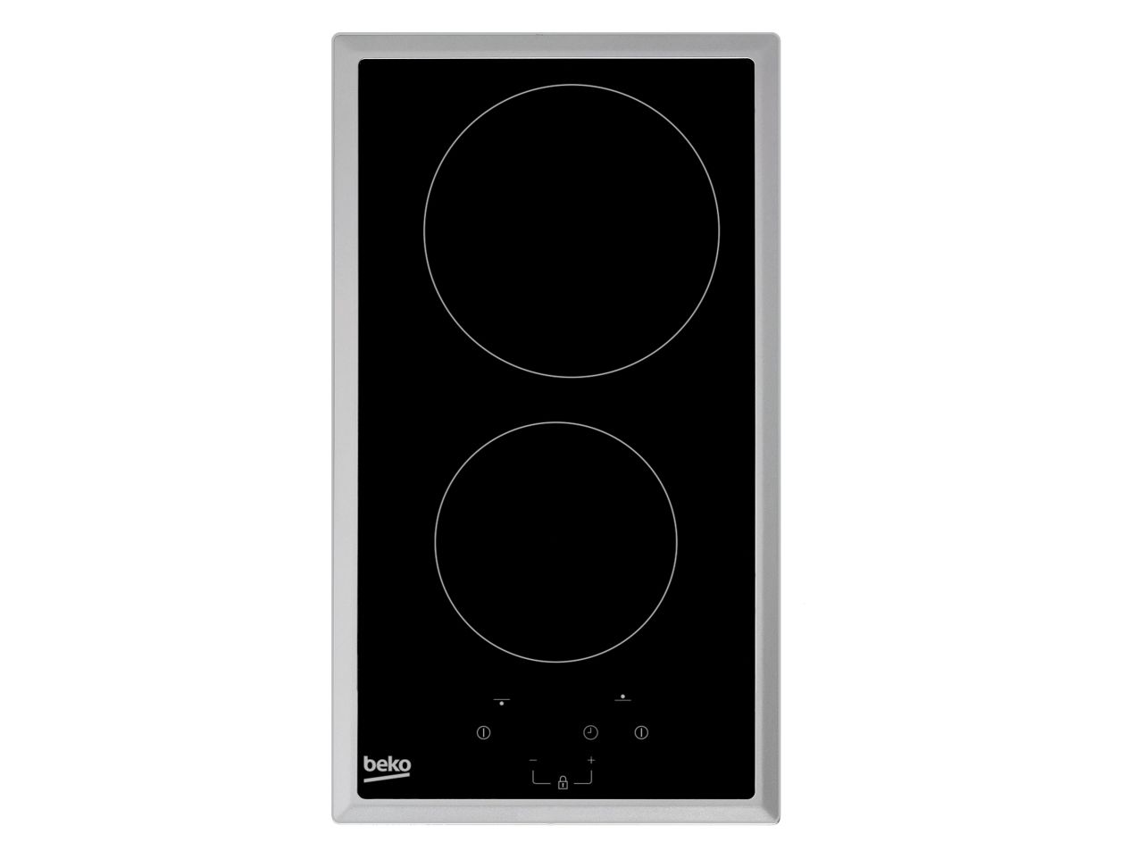 Beko HDMC32400TX, Rustfrit stål, Indbygget, 30 cm, Keramisk, Keramisk, 2 zone(s)