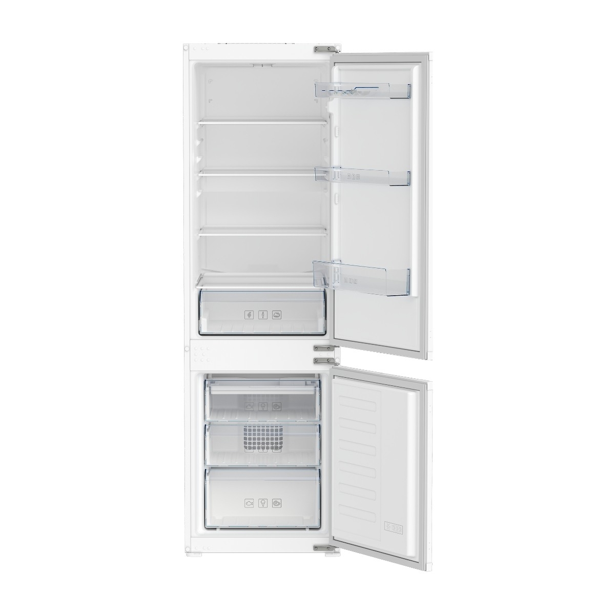 Beko BCSA285K4SN integreret kølefryseskab