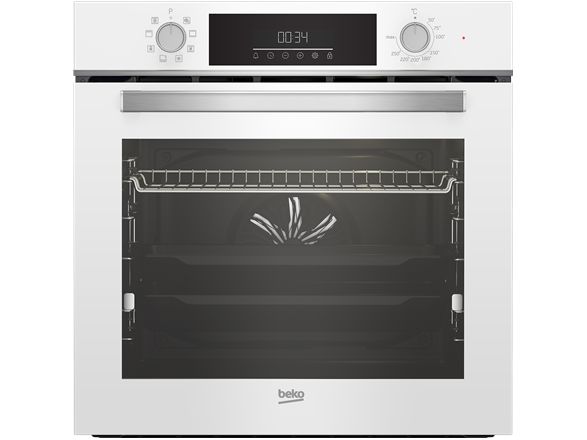 Beko BBIM14300WMS - Ovn - med dampfunktion - til indbygning - niche - bredde: 56 cm - dybde: 55 cm - højde: 59 cm - med selv-rengøring - Klasse A - hvid