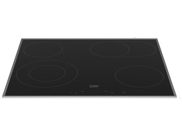 Beko BBSM12320X, Keramisk, 4 zone(s), Keramisk, Sort, Berøring, 58 cm