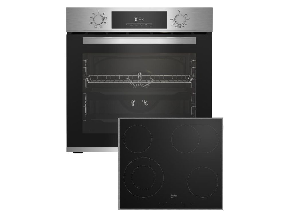 Beko BBSM12320X, Keramisk, 4 zone(s), Keramisk, Sort, Berøring, 58 cm