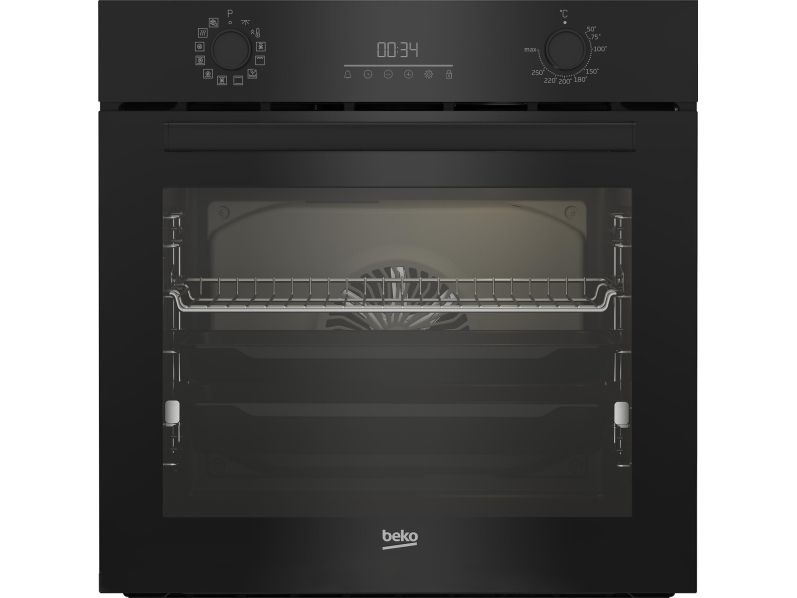 Beko BBIR17300BCS - Ovn - til indbygning - niche - bredde: 56 cm - dybde: 55 cm - højde: 59 cm - med selv-rengøring - Klasse A - sort billede 3