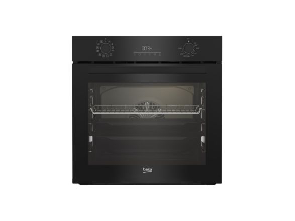 Beko BBIR17300BCS - Ovn - til indbygning - niche - bredde: 56 cm - dybde: 55 cm - højde: 59 cm - med selv-rengøring - Klasse A - sort billede 2