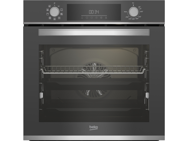 Beko b300 BBIM13300ZGCSE, Medium, Elektrisk ovn, 72 L, 2500 W, 72 L, Termoventileret