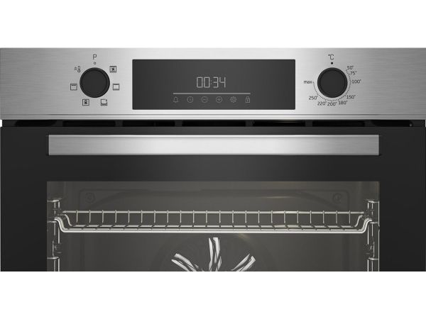 Beko BBIE123001XD, Medium, Elektrisk ovn, 72 L, 2400 W, 72 L, Damp