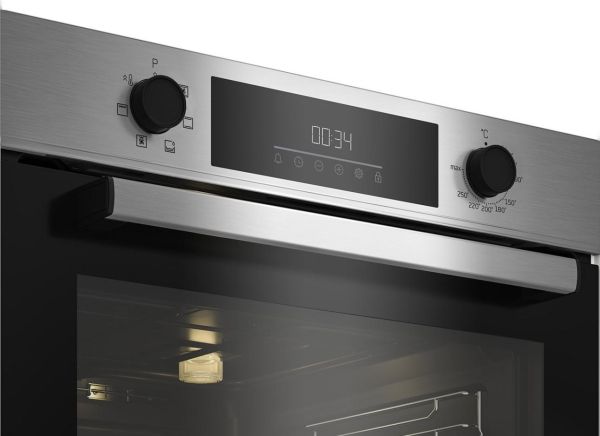 Beko BBIE123001XD, Medium, Elektrisk ovn, 72 L, 2400 W, 72 L, Damp billede 2