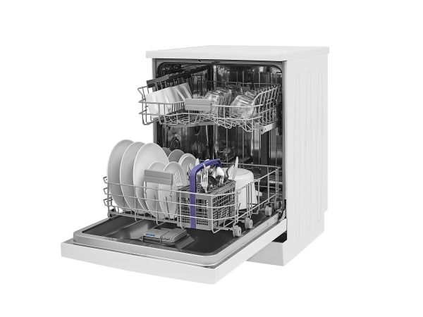 Beko BDFN26430W, Fritstående, Fuld størrelse (60 cm), Hvid, Knapper, LED, 1,3 m