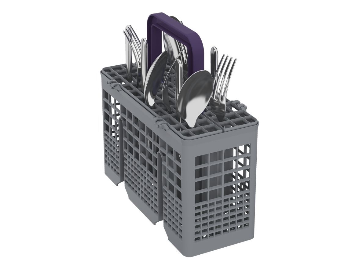 Beko BDFS15020W, Fritstående, Slimline (45 cm), Hvid, LED, Rustfrit stål, 10 kuverter