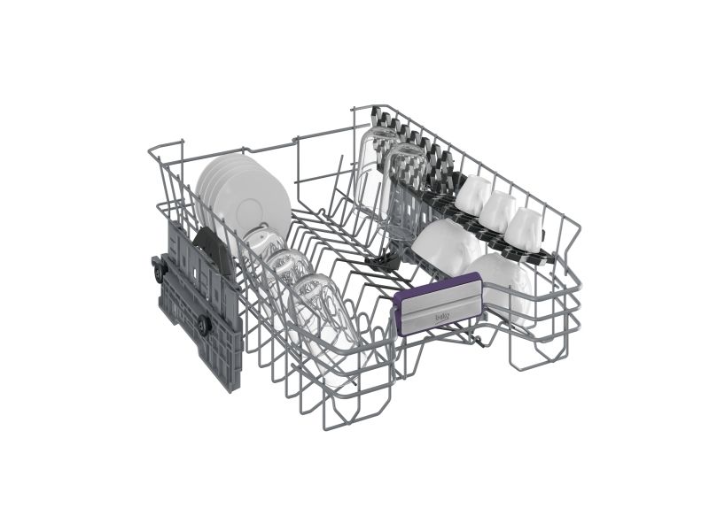 Beko BDFS26120WQ, Fritstående, Slimline (45 cm), Hvid, LED, Skuffe, 11 kuverter billede 2