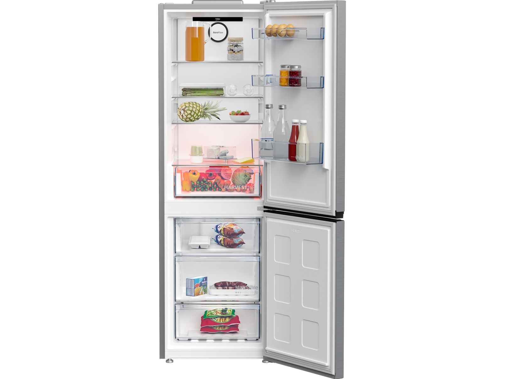 Beko B3RCNA364HXB, 316 L, SN-T, 6 kg/24t, E, Frisk zone, aflukke, Platin billede 4