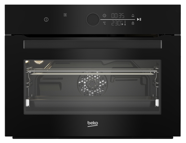 Beko BBCM17400B, Medium, Elektrisk ovn, 48 L, 2900 W, 48 L, Blæserassisteret