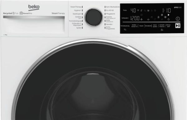 Beko B5WFT78410W, Front-læsning, 8 kg, B, 72 dB, 1400 rpm, A billede 4