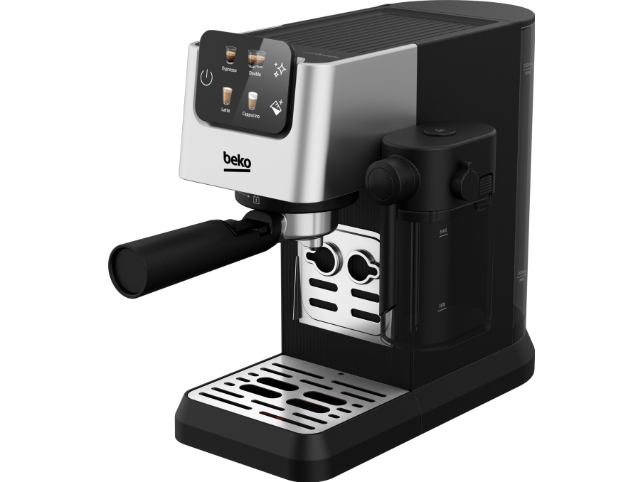 Beko CEP5304X, Espressomaskine, 1,1 L, Malet kaffe, 1628 W, Rustfrit stål