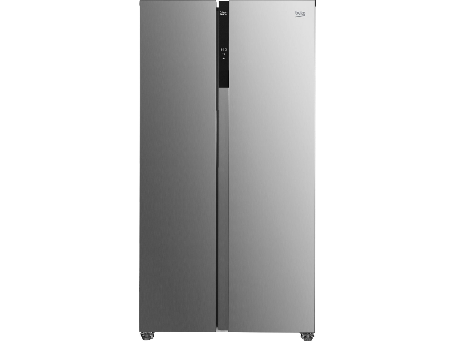 Beko GNO5323XPN, Fritstående, Amerikansk dør, Rustfrit stål, 2 dør(e), Dør-til-dør, Berøring