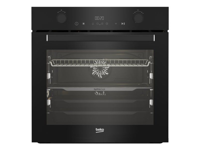 Beko BBVM17400BDS, Medium, Elektrisk ovn, 72 L, 2800 W, 72 L, Teleskopisk hyldesystem