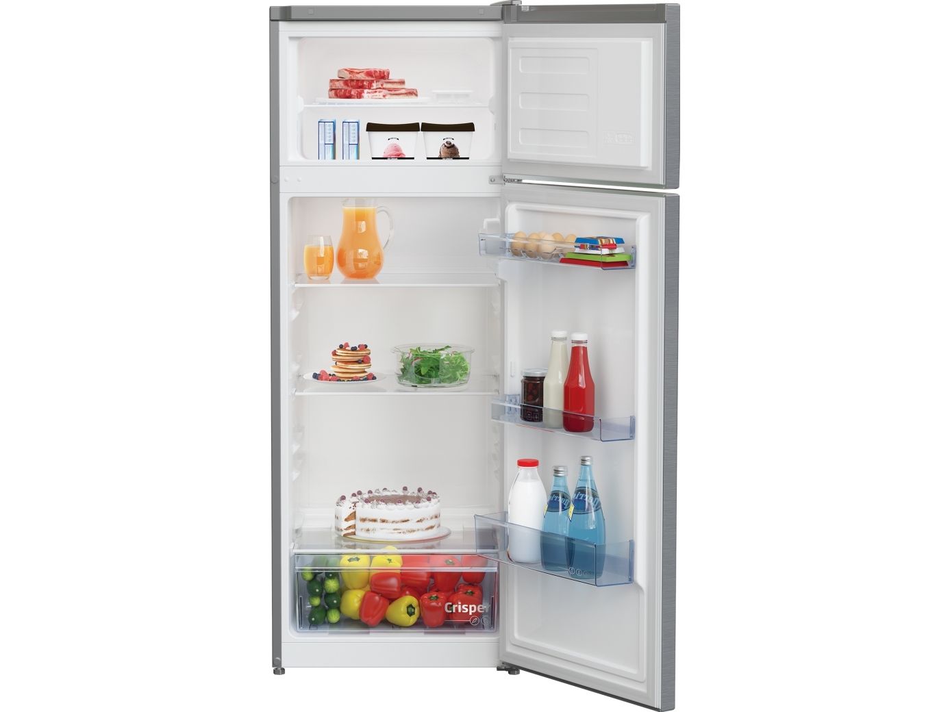 Beko RDSA240K40SN, 223 L, SN-ST, 37 dB, 2,1 kg/24t, E, Sølv