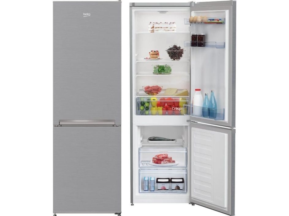 Beko RCSA270K40SN, 262 L, SN-ST, 38 dB, 4 kg/24t, E, Rustfrit stål