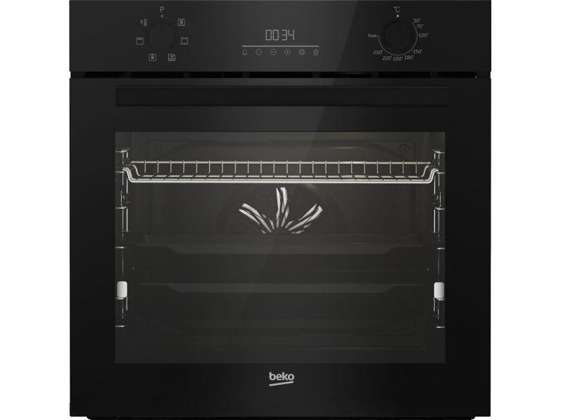 Beko BBIE123001BD, Medium, Elektrisk ovn, 72 L, 2400 W, 72 L, Damp