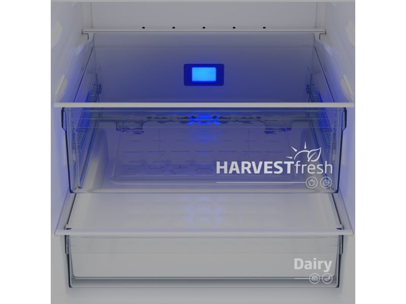 Beko B3RCNE564HXB, 490 L, SN-T, 7,8 kg/24t, E, Frisk zone, aflukke, Sølv