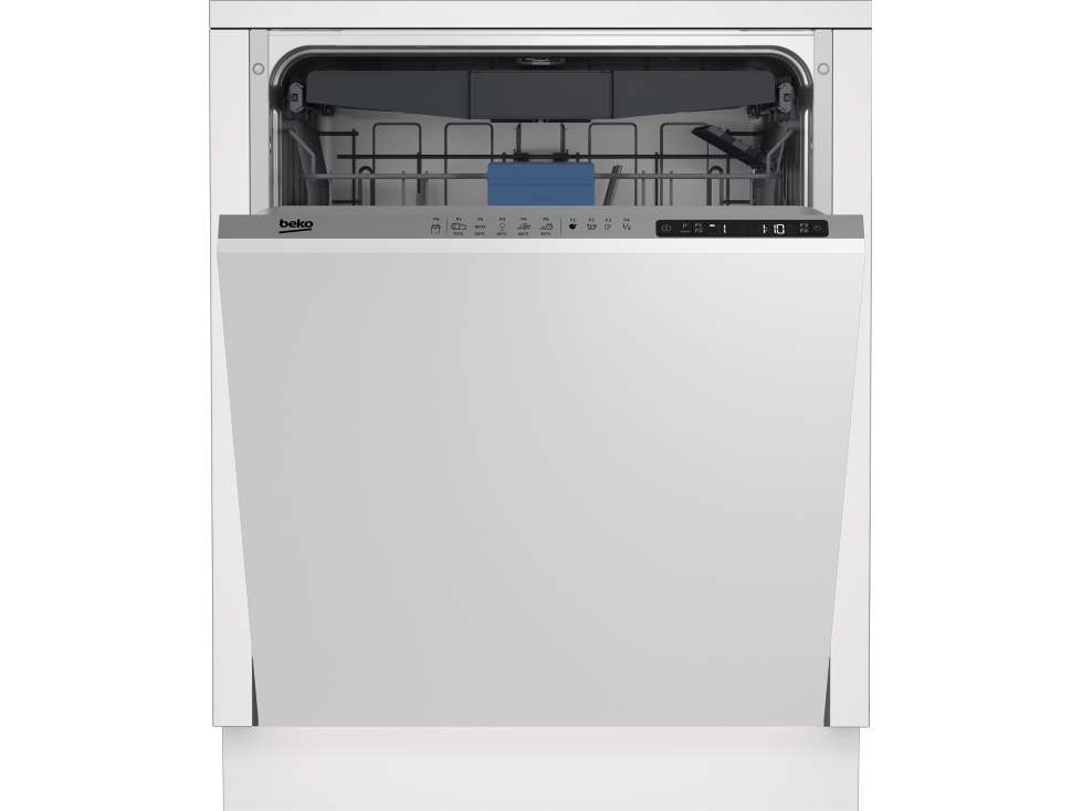 Beko BDIN25323, Fuldt indbygget, Fuld størrelse (60 cm), Hvid, LED, 4 kurv(e), Rustfrit stål