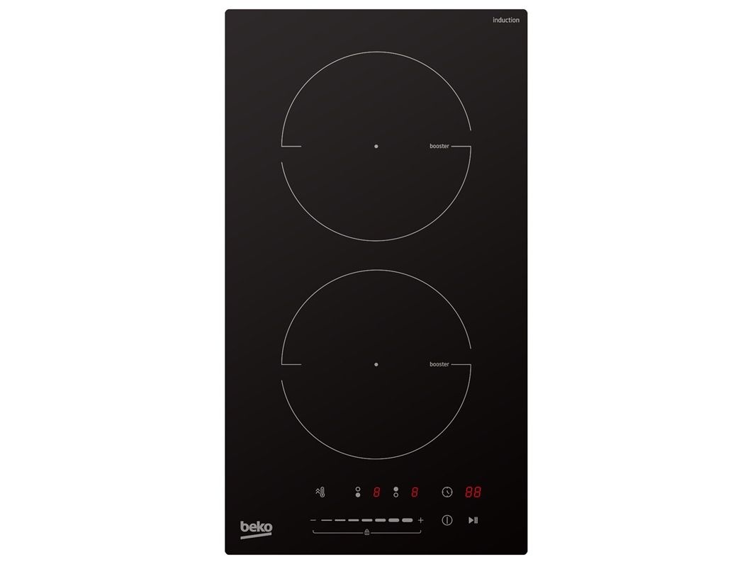 Beko HDI 32400 TO - Induktions kogeplade - 2 plader - bredde: 28.8 cm - dybde: 52 cm - sort billede 3