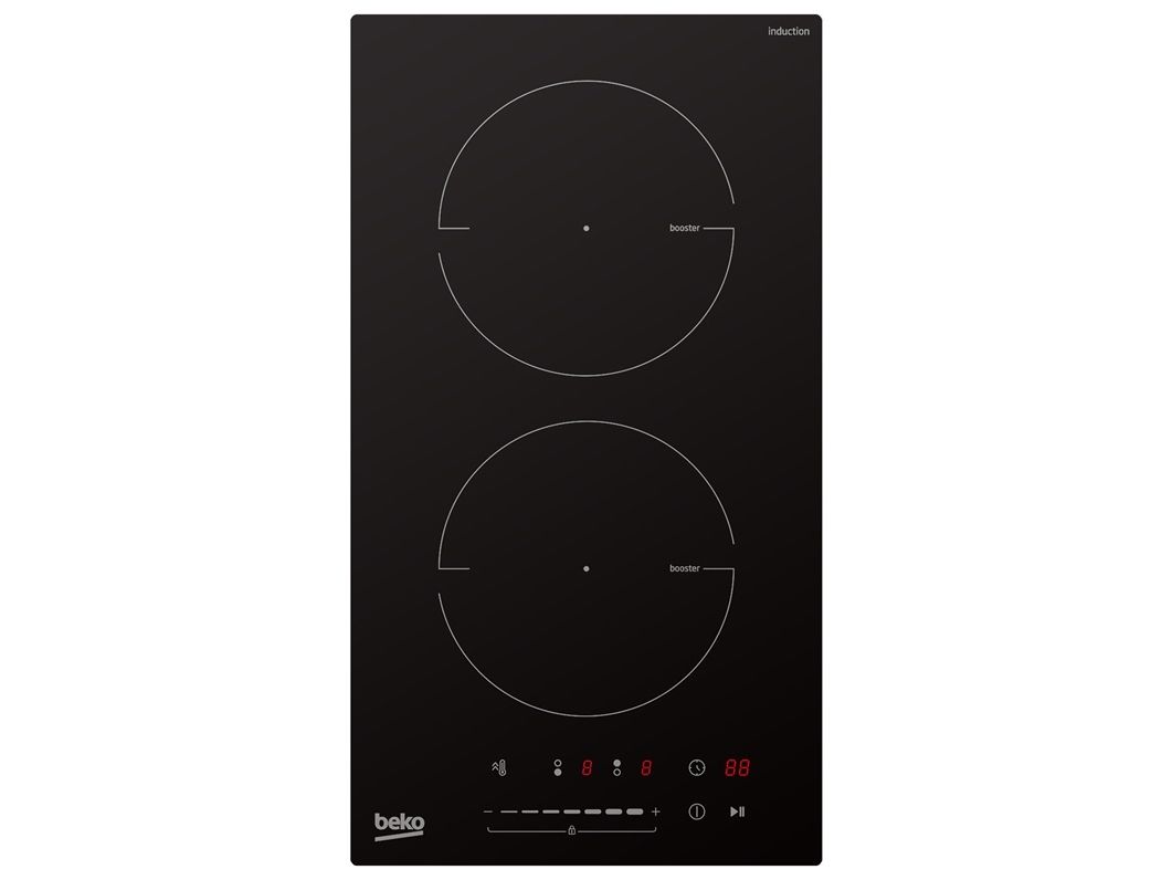 Beko HDI 32400 TO - Induktions kogeplade - 2 plader - bredde: 28.8 cm - dybde: 52 cm - sort billede 2