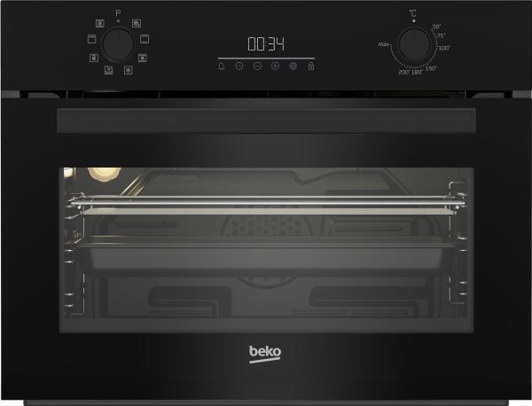 Beko b300 BBCM13300B, Medium, Elektrisk ovn, 48 L, 2400 W, 48 L, Damp