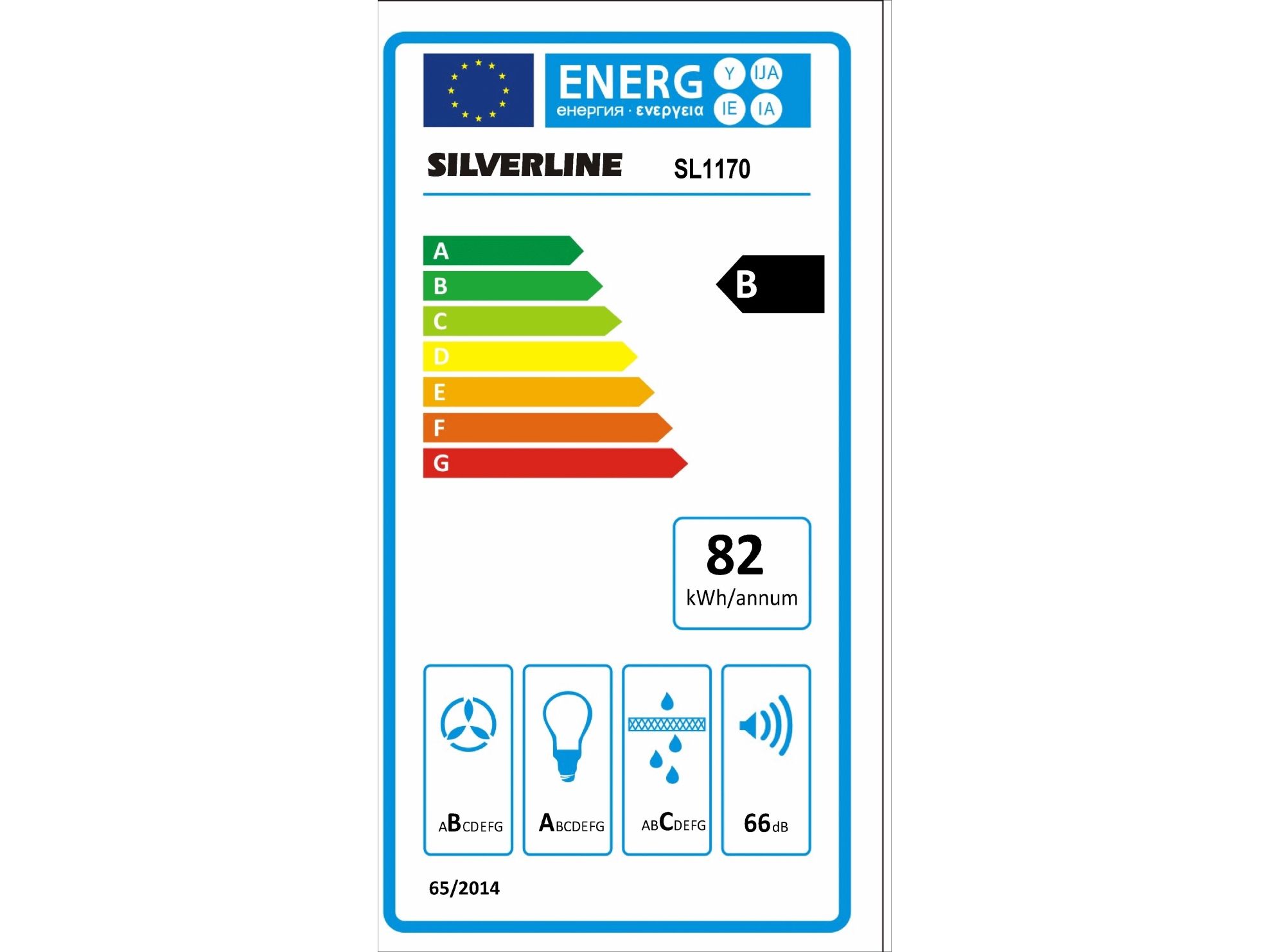 Silverline SL 1170-53 RF Skabsintegreret emhætte