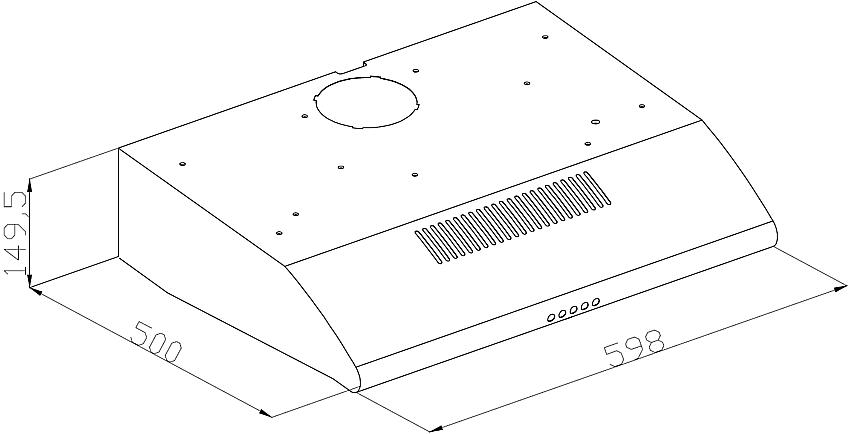 Silverline Emhætte SL1201HV Likya