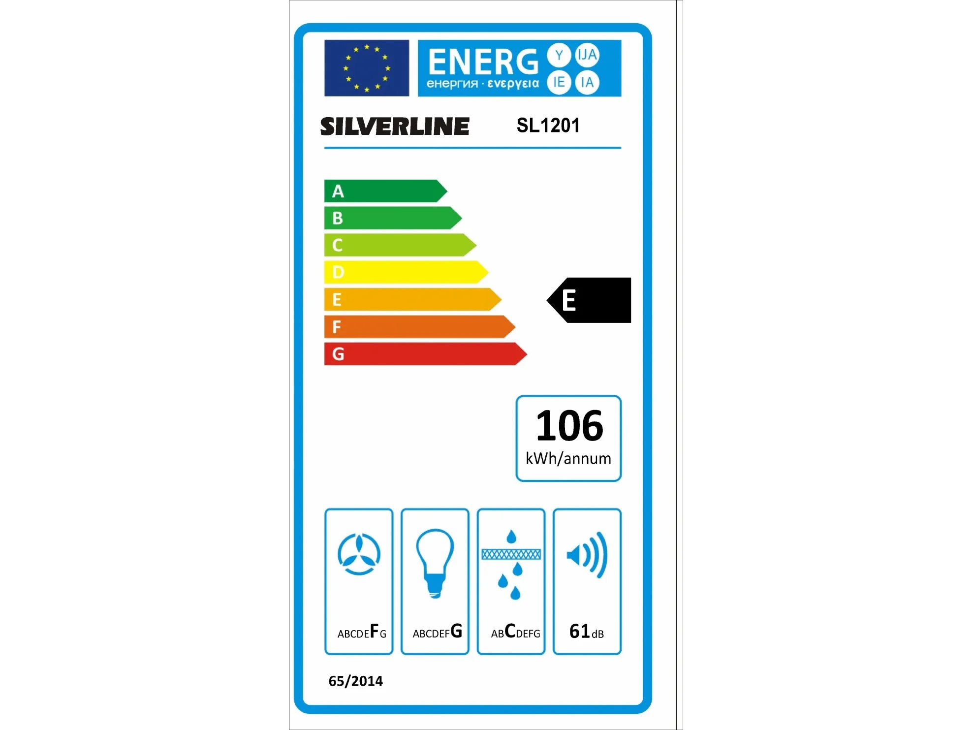 Silverline Emhætte SL1201HV Likya