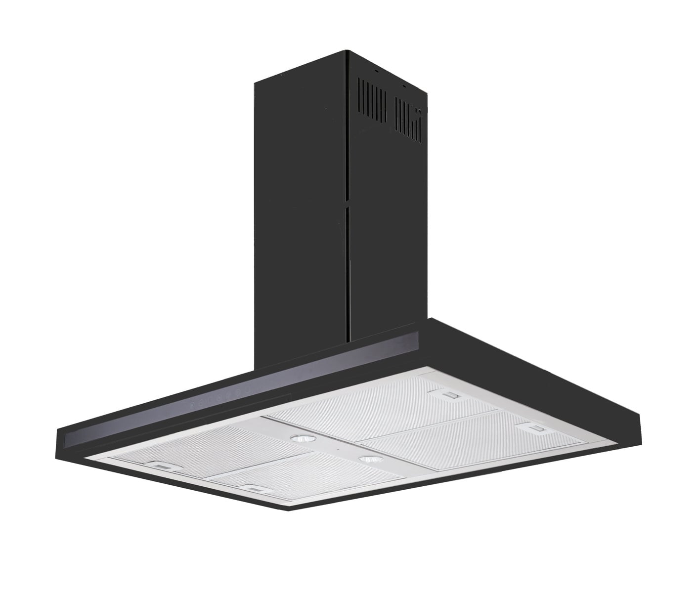 Silverline PE113-90SR 90cm Sort Frithængende Emhætte billede 1