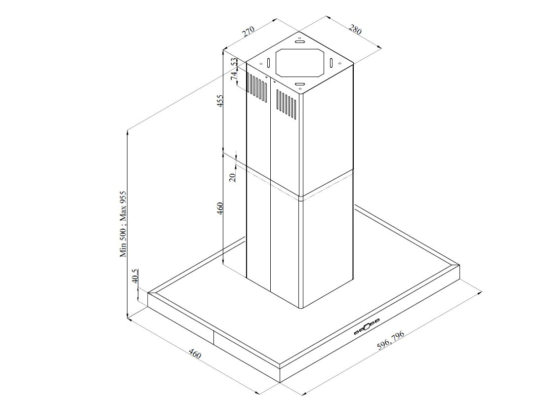 Silverline SL4117 60 BETA ADA  Hvid billede 2