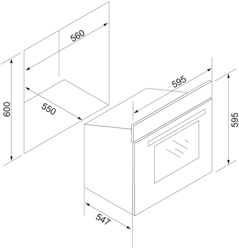 Silverline BO 6504 HV - Indbygningsovn billede 2