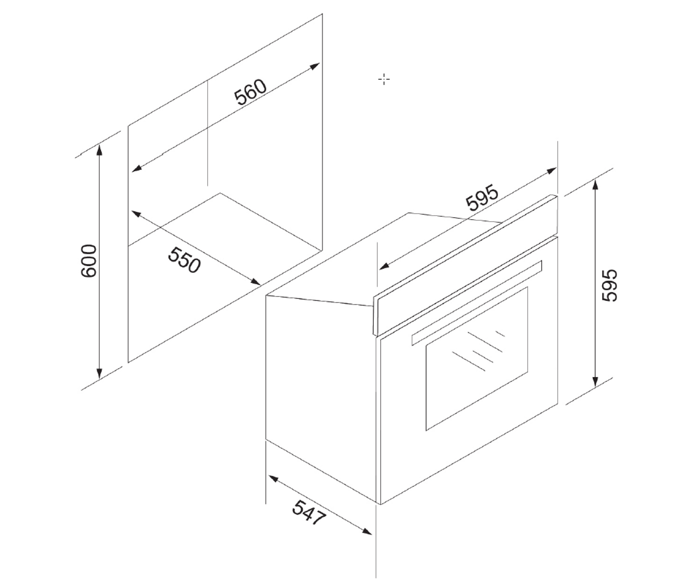 Silverline PEO654SR Indbygningsovn billede 4